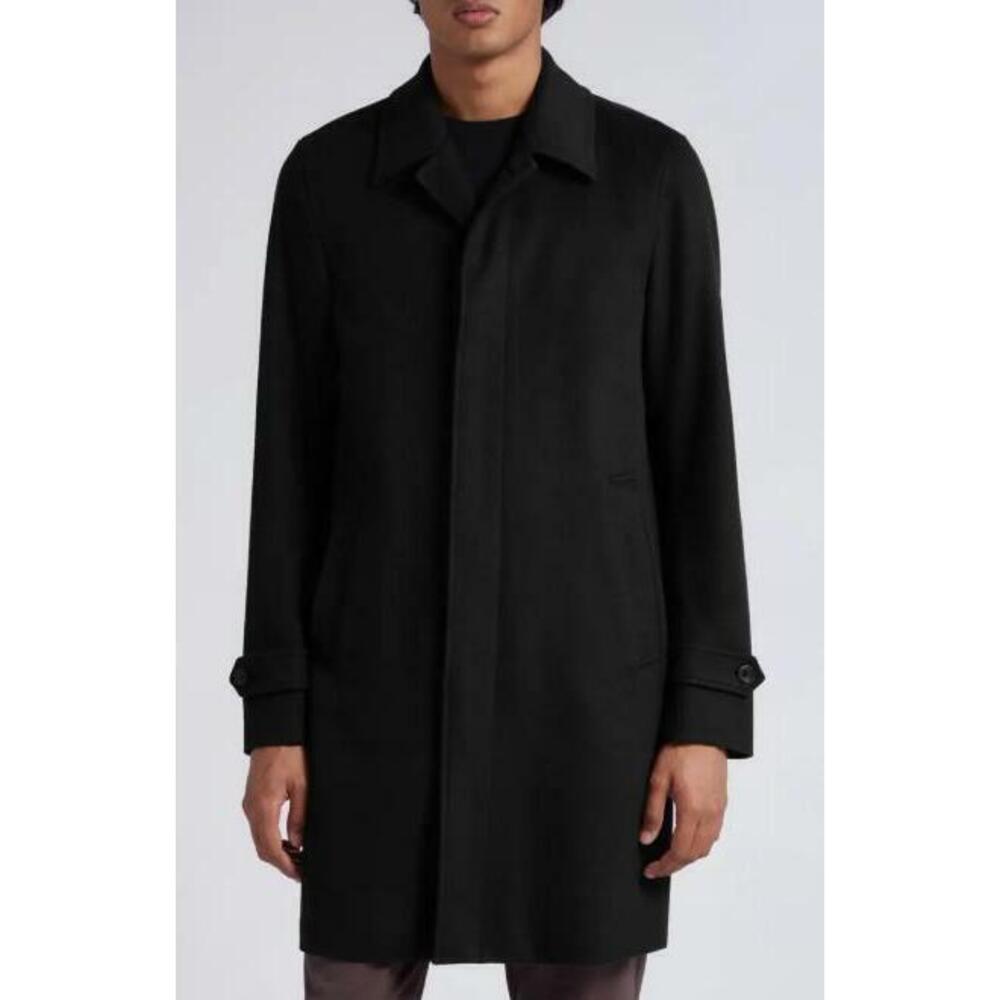 Herno Men's Cashmere Topcoat Black Size 52 RTL: $1095